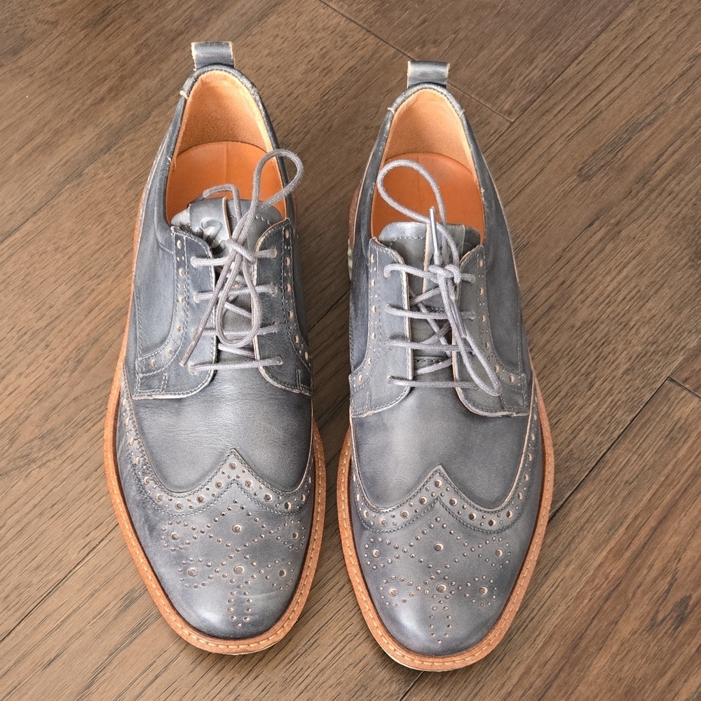 Ecco Gray and Brown Men's Oxfords